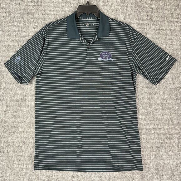 Nike Shirt Mens Large Golf Polo Rugby Microfiber Short-Sleeve PGA Tour Champions - Picture 1 of 13